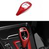 For BMW F20 F21 F22 F23 Knob Cover Gear Shift Central Console Red Carbon Fiber