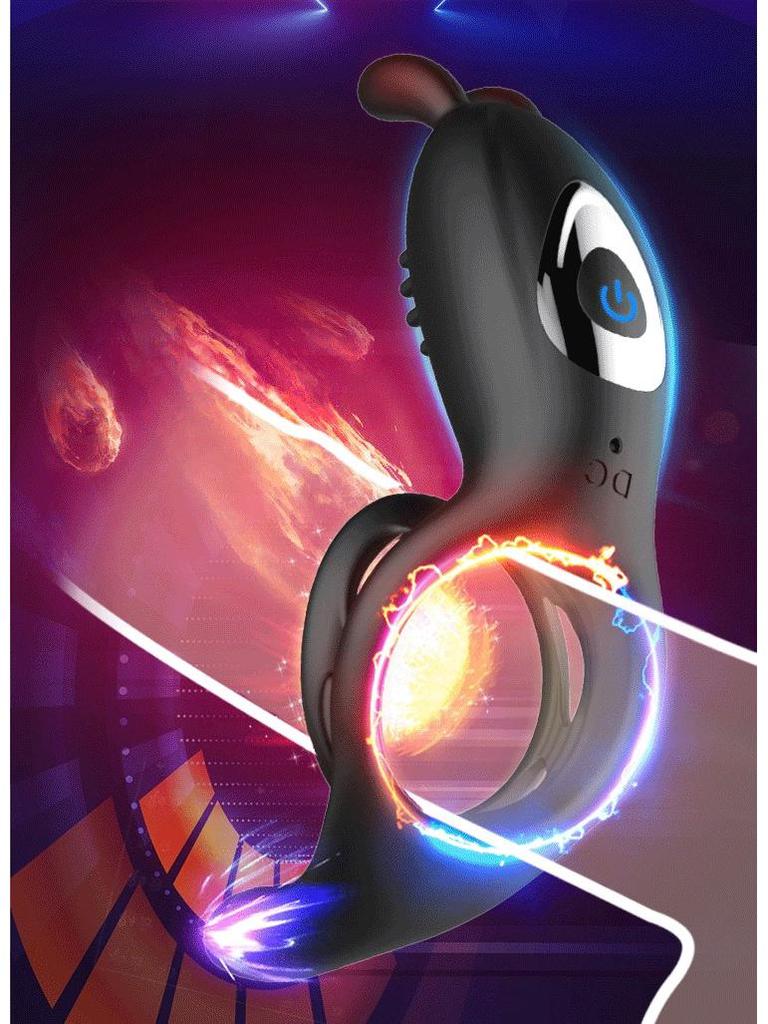 Vibrating Penis Sleeve and Cock Ring Set for Couples