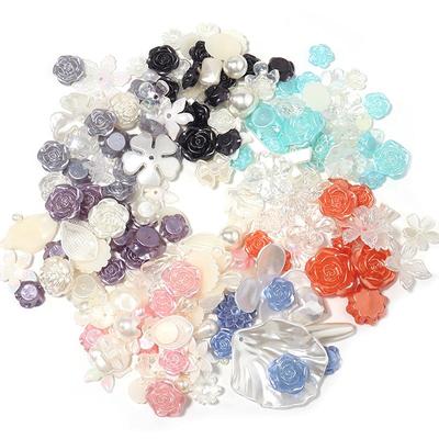 European and American Bestseller: Acrylic Mixed-Style Imitation Pearl Flower Spacer Beads for DIY Bracelets