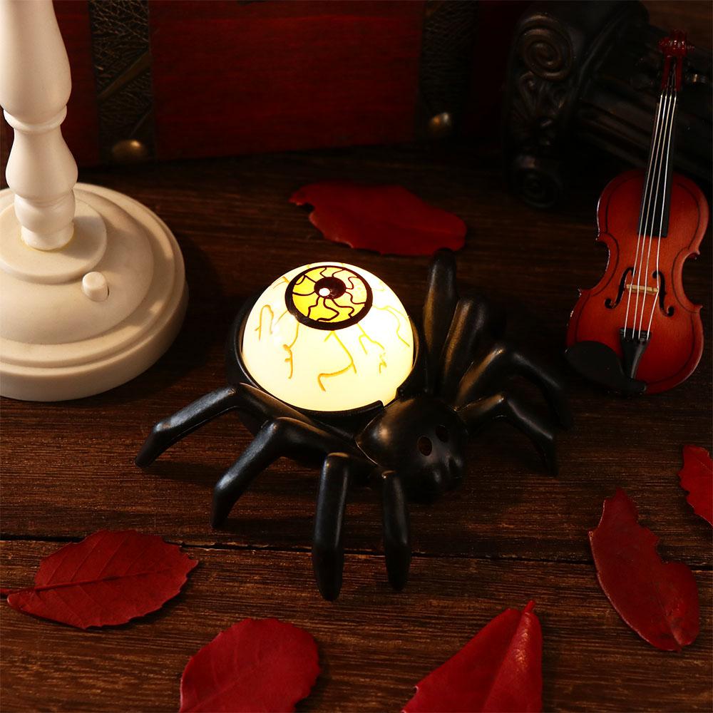 Interesting Halloween Spider Light Burst Eyes Halloween Lamp Glowing LED Night Light  Haunted House
