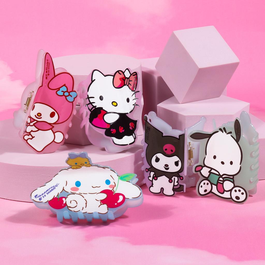 1PC/Random 3PCS Cute Sanrio Cinnamoroll Hair Clips and Exquisite Kuromi Hair Accessories