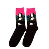 1 Pair Autumn Winter Retro Men Socks Couple Socks New Art Van Gogh Mural World Famous Oil Painting Series Funny Socks