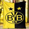 Bedruckte Decke von Borussia Dortmund—weich,warm;Vielseitige Decke für alle Jahreszeiten – perfekt als Klimadecke, Nickerchen-Decke