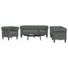 VidaXL 3-piece Sofa Set Dark Grey Fabric, Sofa, Sofa Seat, Recliner Sofa, Comfort Sofa, Armchair of 3209192