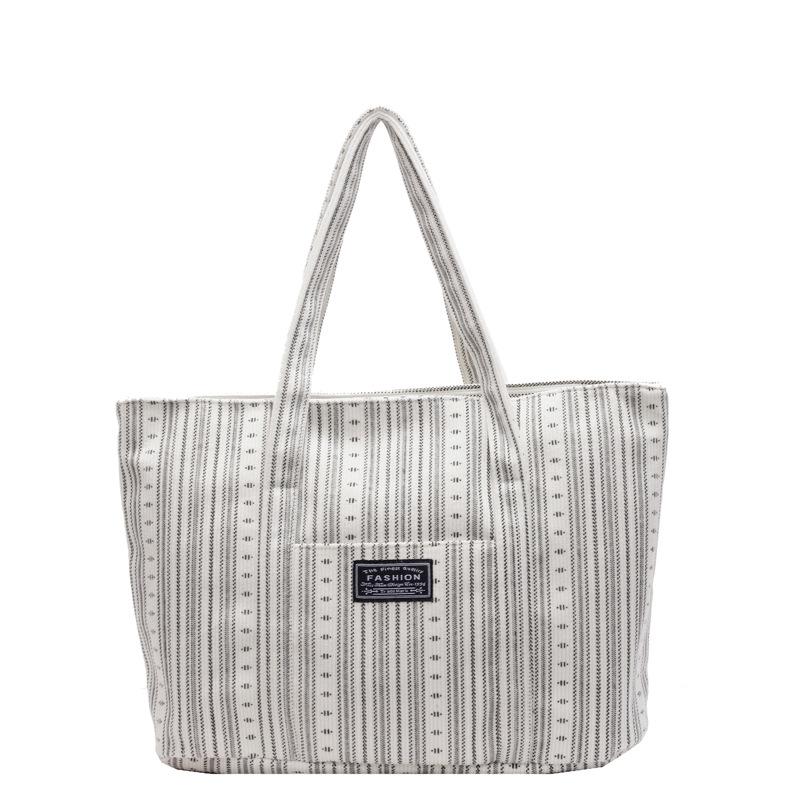 Large Capacity Cloth Bag Women's Bag Autumn and Winter New Commuting Tote Bag Ins College Students' Class One-shoulder Handbag