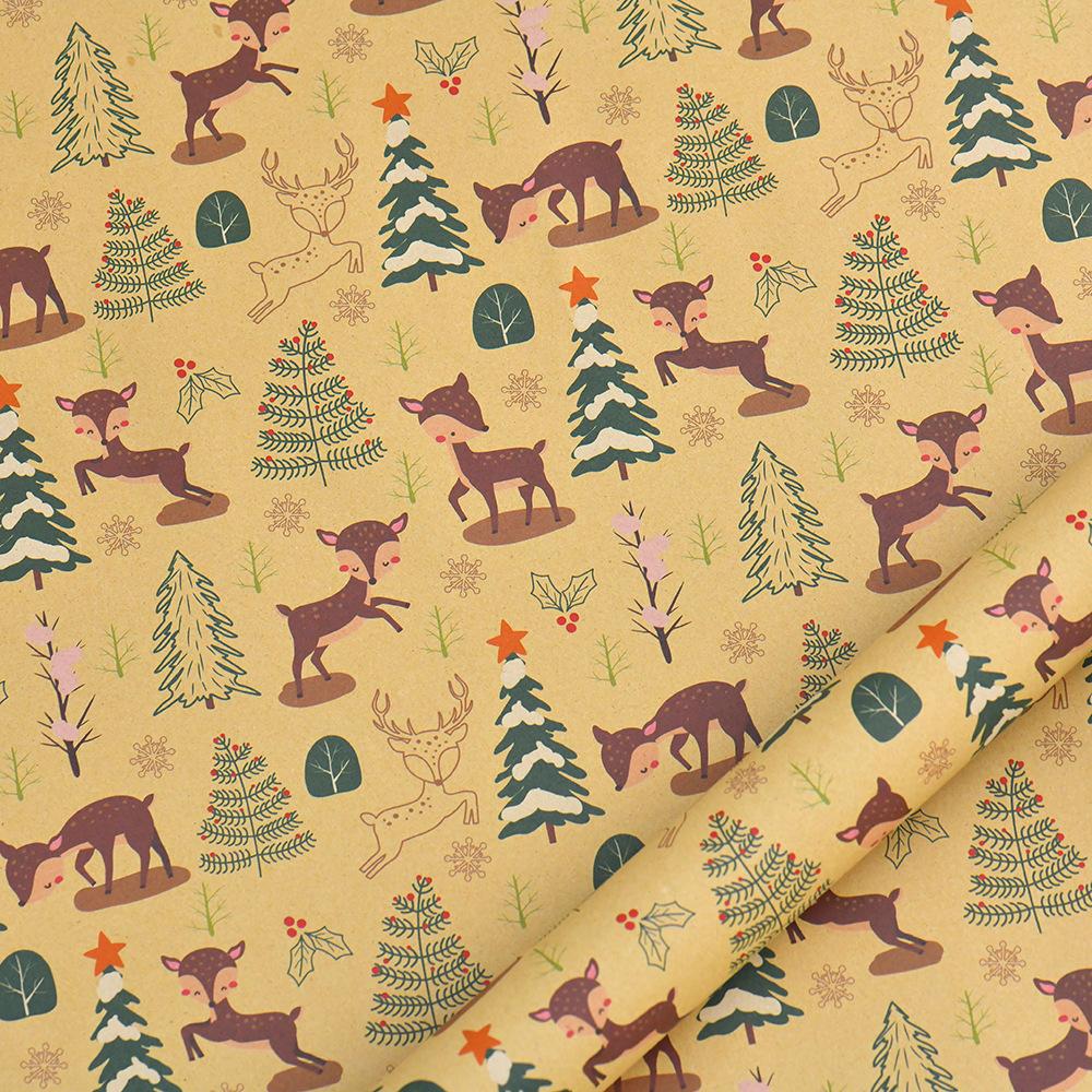 

5 шт. Ретро Рождественская крафт-бумага, упаковочная бумага, милая мультяшная рождественская подарочная упаковочная бумага, подарочная упаковочная бумага, свадебная обертка, оберточная бумага для дней рождения