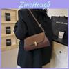Chic 2024 Spring New Casual Single Shoulder Crossbody Bag With Lock Buckle Closure And Synthetic Leather Lining