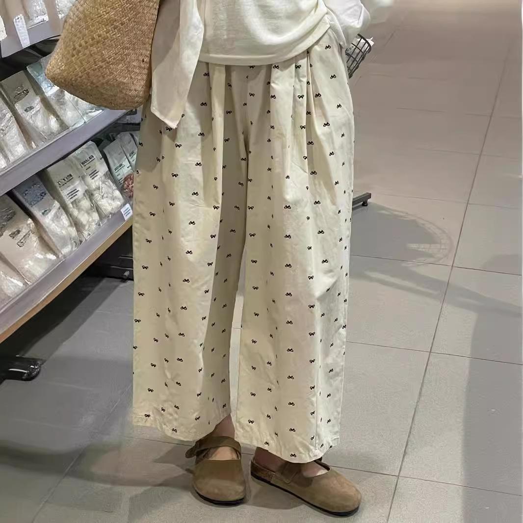 

Women s Summer High-Waist Slimming Wide-Leg Bowknot Pants - Plus Size & Petite Options Available Extra Large