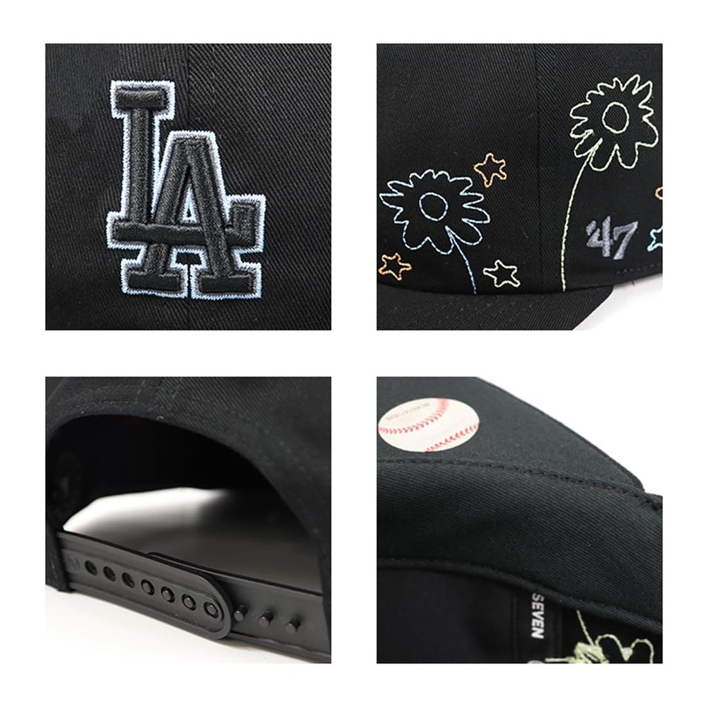 Forty Seven Brand 47 Los Angeles Dodgers Captain Black Cap