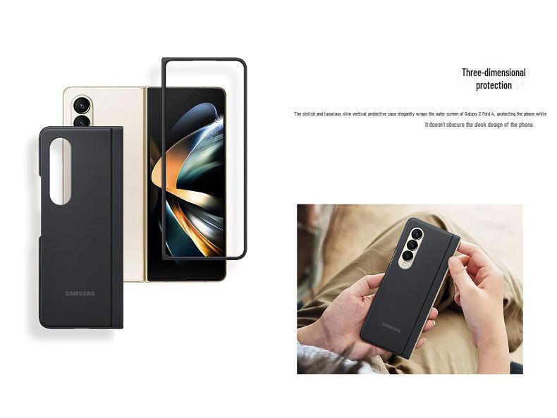Samsung Z Fold5 Original Vertical Protective Case with SPen, Folding Screen Anti-Fall Cover - Suitable for Fold4.