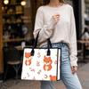 Cute Squirrel Pattern Casual Daily Tote Bag Lightweight Portable Shopping Handbag for Women Outdoor Use