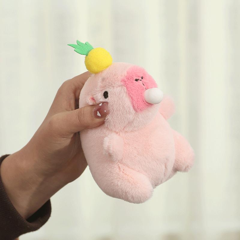 Cute Ugly Capybara Plush Keychain Kawaii Water Hog Doll Bag Pendant Charm Gift