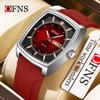 Oufanni Men's Classic Barrel Watch - Double Calendar, Waterproof, Quartz with 3D Luminous Scale