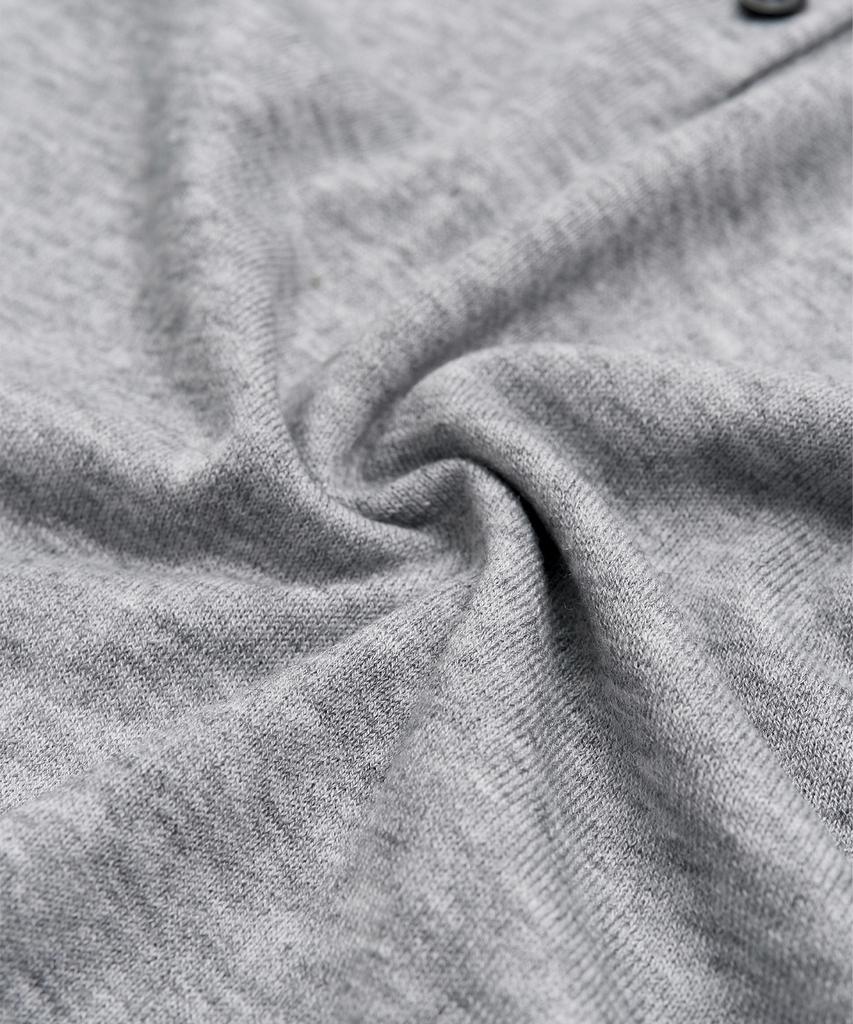 TOFFEE WOMEN W Button Cap Half Knit (Grey)
