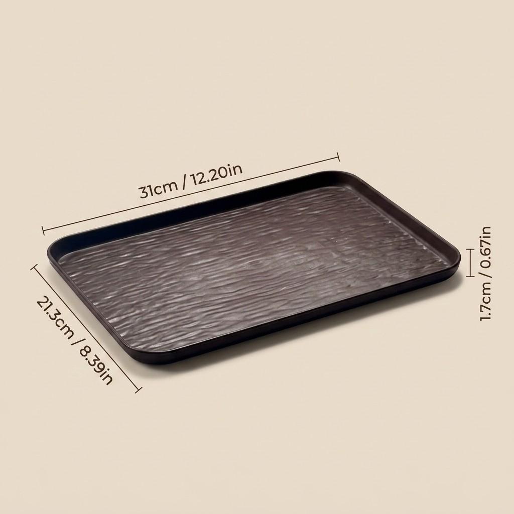 Rectangular Plastic Vanity Tray Bathroom Organizer Perfume Tray Stackable Makeup Organizer Cosmetic Storage Box Desk Accessories