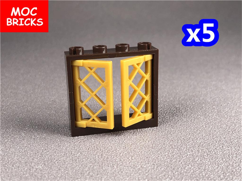 MOC Bricks City House Window 1x2x3 1x2x2 30044 60607 Educational Assembled Building Blocks Model Architecture Kids Toys