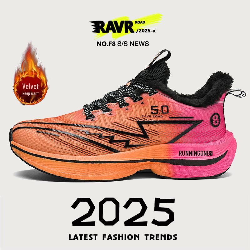 Professional Marathon Chitu 8Pro Winter Warm Running Sneakers with True Blast Carbon Plate - Men's & Women's Cotton Racing Shoes