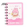 Portable Notebook Mini Cartoon Spiral Notebook, 80 Pages Pocket Small Smooth Page Turning Journal for Study Notes Cute Diary