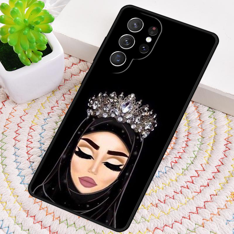 Islamic Arabic Hijab Girl Silicone Phone Case For Samsung Galaxy Note 10 Pro S26 S25 S24 S23 S22 S21 Plus S25Ultra Capa Cover