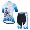 Weimostar Pro Team Abbigliamento da Ciclismo Set Maglia da Ciclismo da Donna Traspirante Abbigliamento per Mountain Bike Uniforme Estiva per Bici Ropa