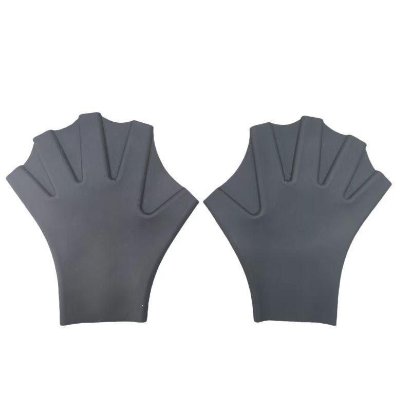 Speed-Up Silicone Webbed Swimming Gloves for Youth Diving and Paddling Learning.