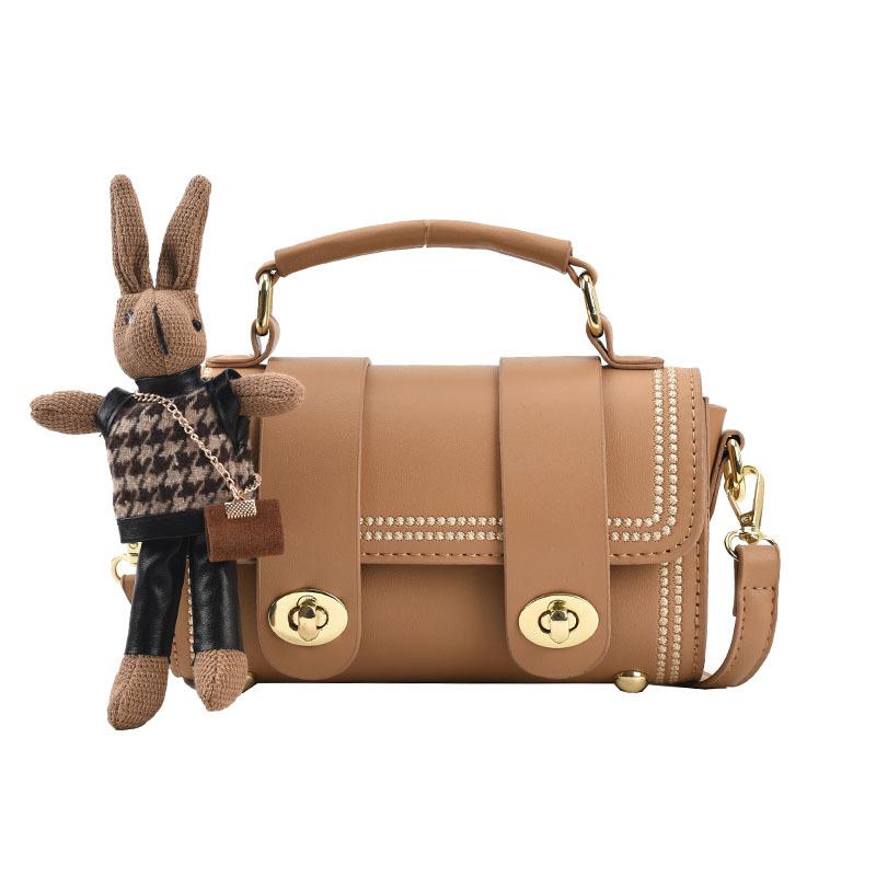 This Year, Foreign Style Contrasts Colors, Retro High-end Sense, Portable Small Bags, Fashionable, Simple and Versatile Commuter Messenger Women's Bag