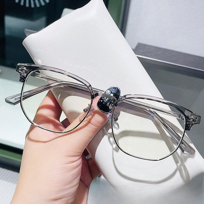 Anti Radiation Eye Glasses for Women Men Replaceable Lens Simple Square Anti Blue Ray Fashion Eyeglasses