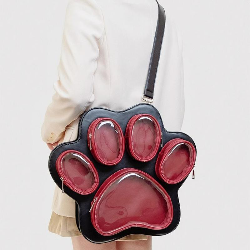 Nowa Wielowarstwowa Łapa Kota Japońska Urocza Dziewczyna Ulzzang Torba Ita Modny Plecak Crossbody o Dużej Pojemności Y2K Itabag