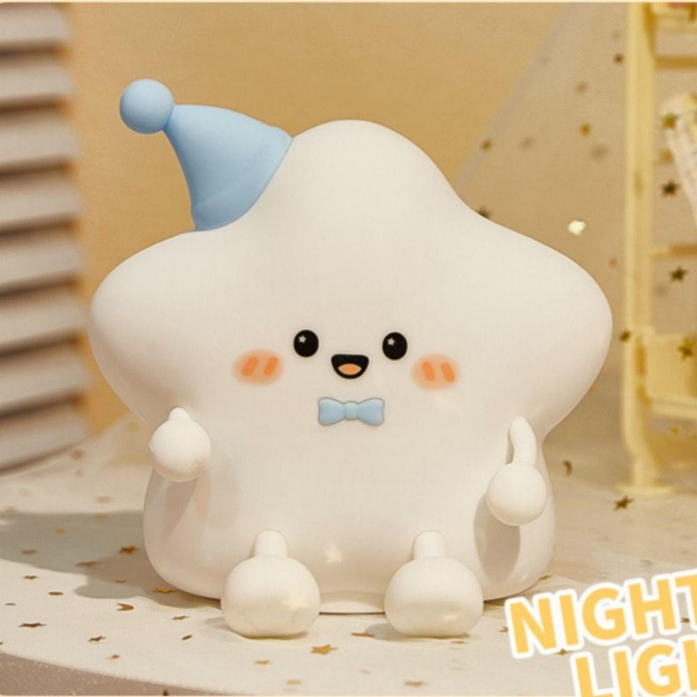 Long Edurance LED Night Light Rechargeable Kids Table Lamp Kawaii Touch Sensor Light  Gift