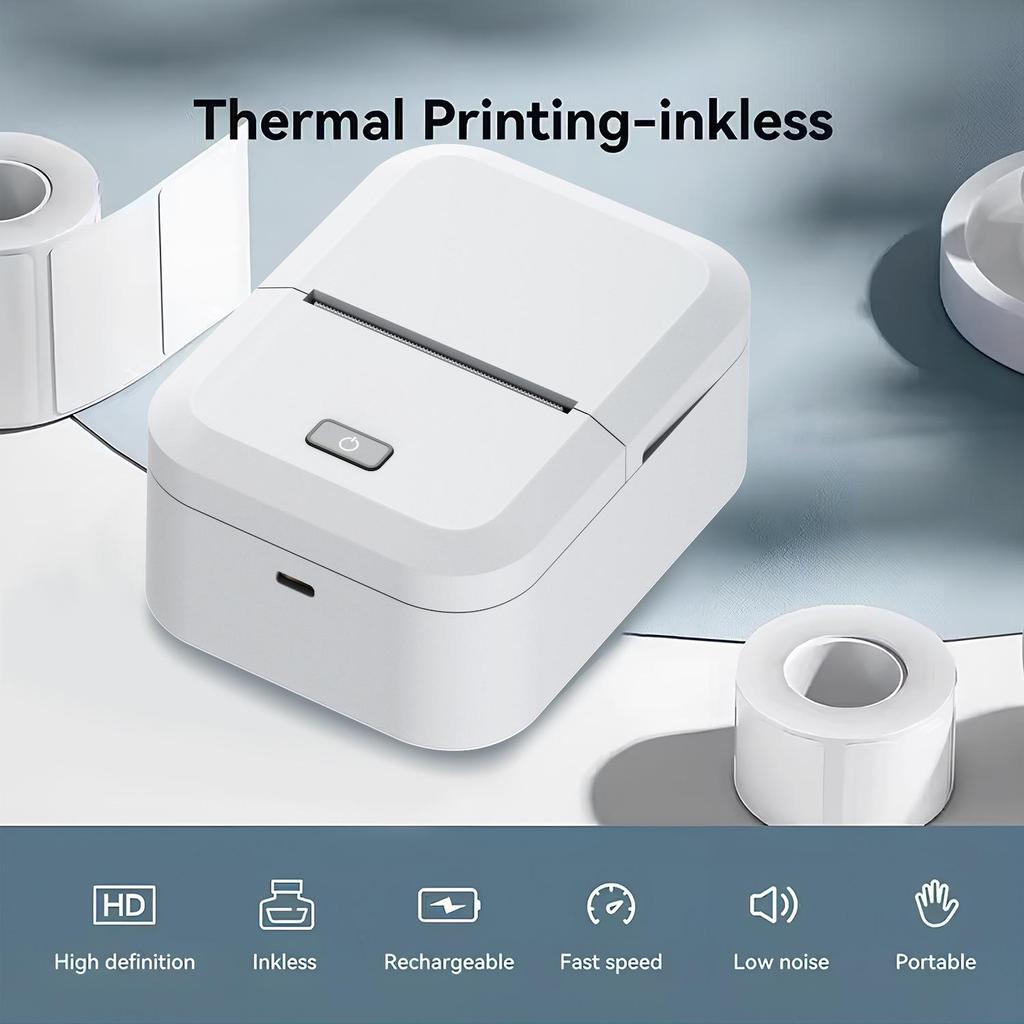 X2 Dual-Mode Inkless Thermal Label Printer for Computer & Mobile, Bluetooth QR Code Capable