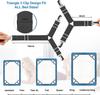 4Pcs/Set Elastic Bed Sheet Grippers Belt Fastener Bed Sheet Clips Mattress Cover Blankets Quilt Holder Textiles Organize Gadgets