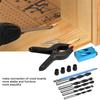 34pcs 15° Drilling Angle Pocket Hole Jig Kit Oblique Drill Positioner  For Carpenters