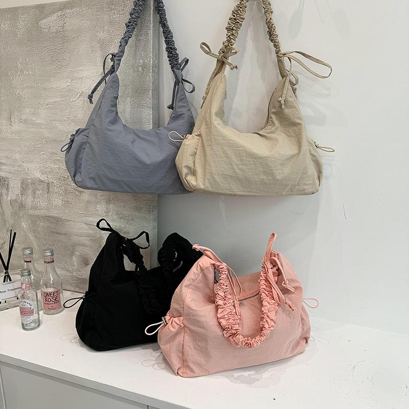 Fashion Large Capacity Nylon Trend Style Versatile Leisure New Women's Shoulder Bags Concise Stitching Line Bags