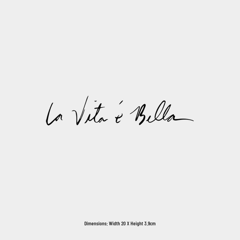 

Beautiful Life Personalized Handwriting Car Sticker for Italian Body & Glass Decoration