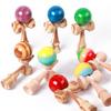 Traditional Bamboo Wood Kendama Skill Toy - Puzzle Ball and Sword Gift