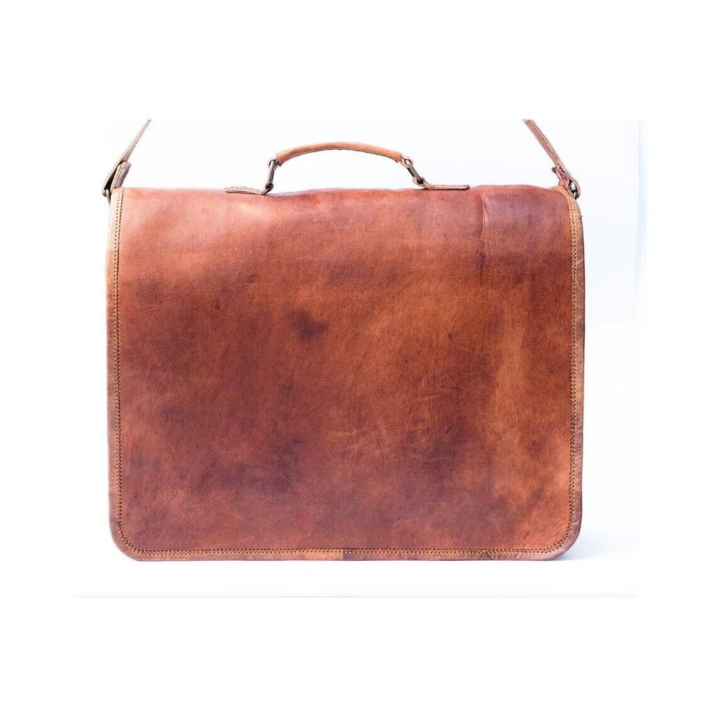 Borsa a tracolla da donna in pelle di capra nuova, autentico portatile scolastico fatto a mano