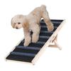 Dog Ramp, Folding Pet Ramp for Bed, Adjustable Dog Ramp for Small, Large, Old Dogs & Cats, Wooden Pet Ramp with 100 Cm Long Ramp