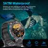 2025 New Military Smart Watch Men 730mAh Large Battery Flashlight AMOLED HD Display 3ATM Waterproof Outdoor Sports Smartwatch