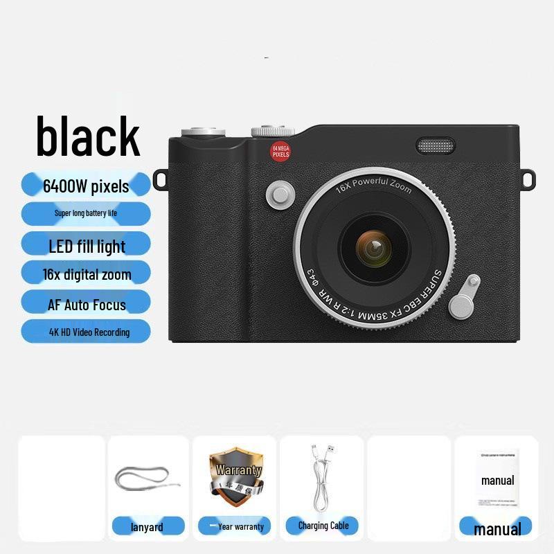 Digitalkamera mit CCD-Sensor und zwei Objektiven - Retro-Klapphandy-Stil, Perfekt für Schüler und Kinder, Verbindung zum Handy.