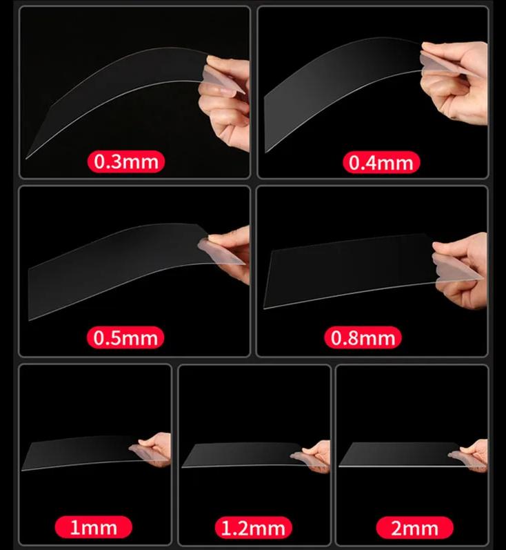 1-10Pcs High Transparent PVC Sheet Clear Plastic Plate Thickness 0.2-4mm For DIY Handmade Model Material Processing Accessories