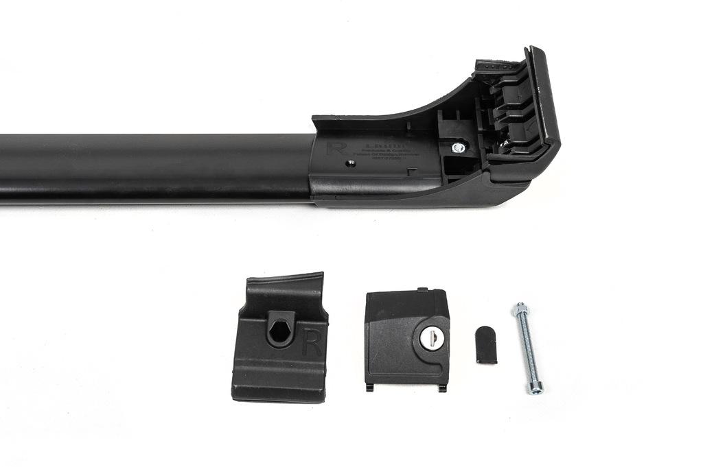 Belki poprzeczne na zintegrowane relingi dachowe zamykane na klucz Skybar V2 (2 szt.) do 120 cm, Szare