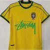 Maglia da Calcio Signature Stussy Retro Brasile Argentina Portogallo Maglia da Allenamento Calcio Uomo Donna Manica Corta