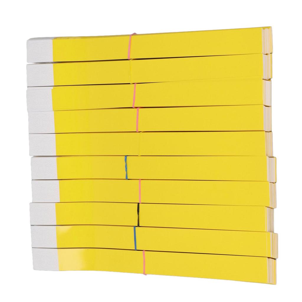 1000pcs Disposable Wristbands Waterproof Tear Resistant Event Paper Bracelets for Children Playground Concert Yellow