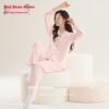 Hodohome [2024 Fa/Winter New Arriva] Pure Cotton Pajamas for, ong-Seeve Cardigan adies Seepwear Set, Fora, 170/92A