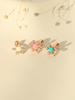 Minimalpiercing 14K Internal Flower Rose Cut Cubic Labret Piercing