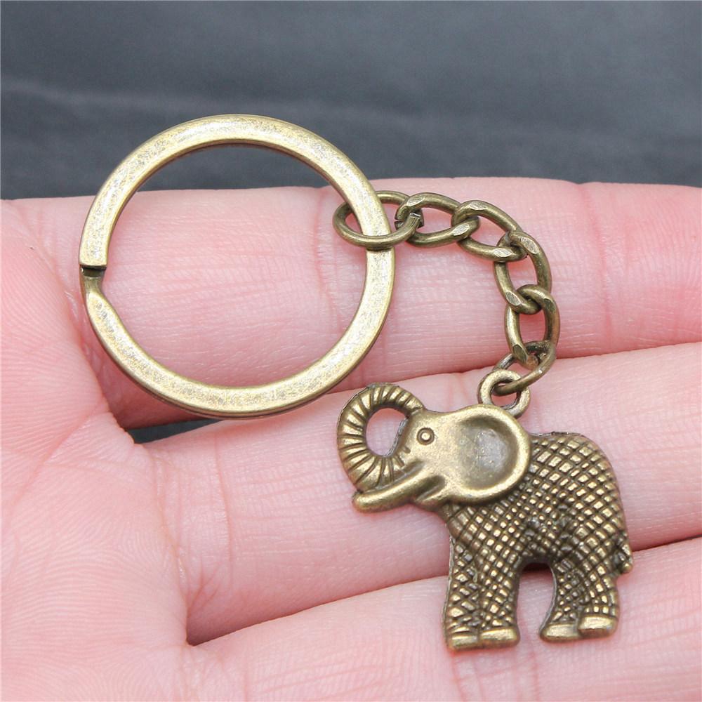 Big Elephant Animal Keychain for Women Best Seller Sweet Christmas Gift Streetwear Car Key Ring