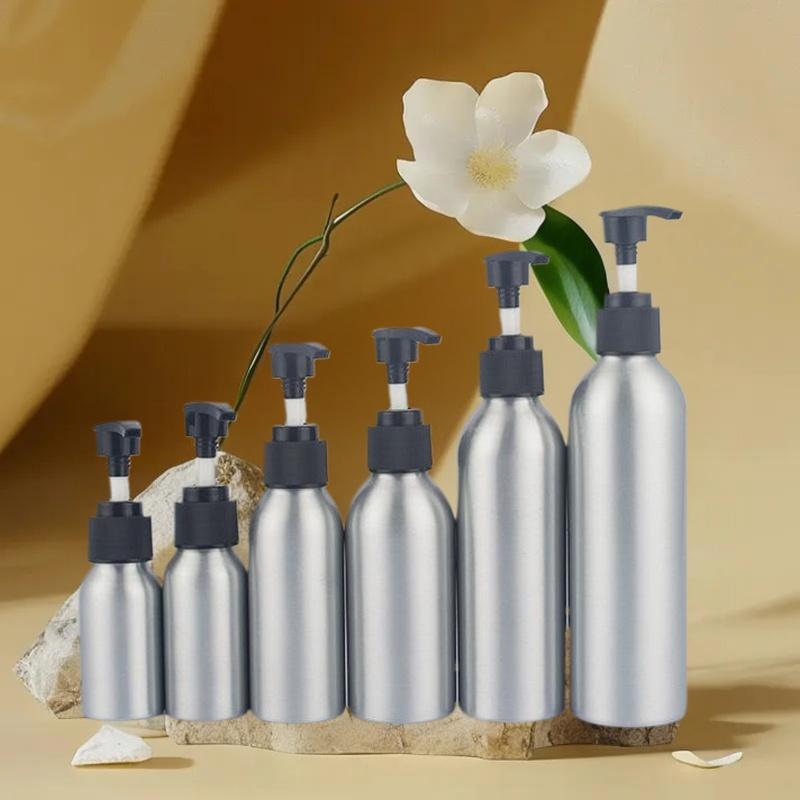 Refillable Aluminum Foam Soap Dispenser: Rustproof Portable Pump for Shampoo, Shower & Kitchen