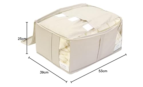 Toyo Case Solve Duvet Storage Box for Single Use, Duvet Storage Bag, Duvet Storage Case, Space-Saving Storage, Fits 1 Single Duvet