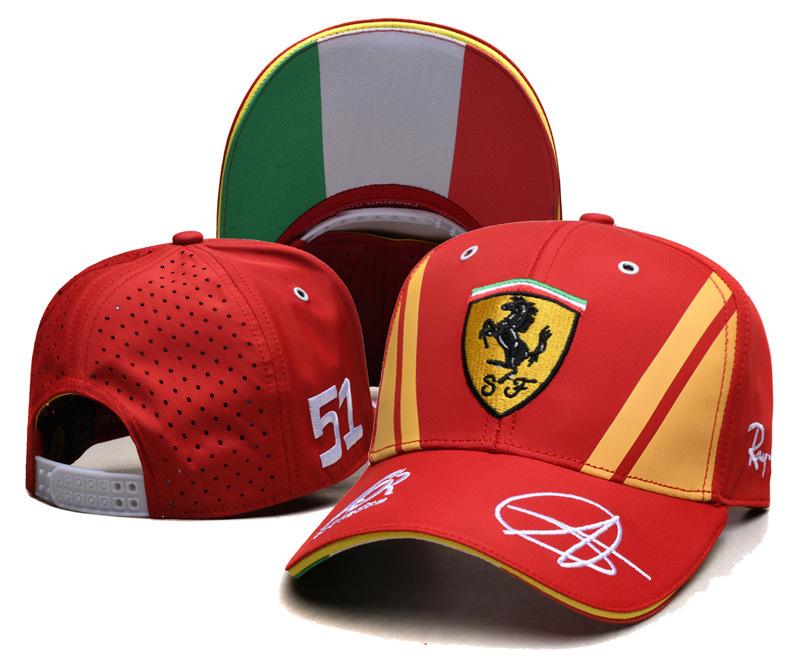 Stickerei Logo Lässige Sportkappe F1 Rennteam Baseballkappe Für Ferrari Roma Portofino F8 Roma Spider SF90 F430 488 458 812 FF