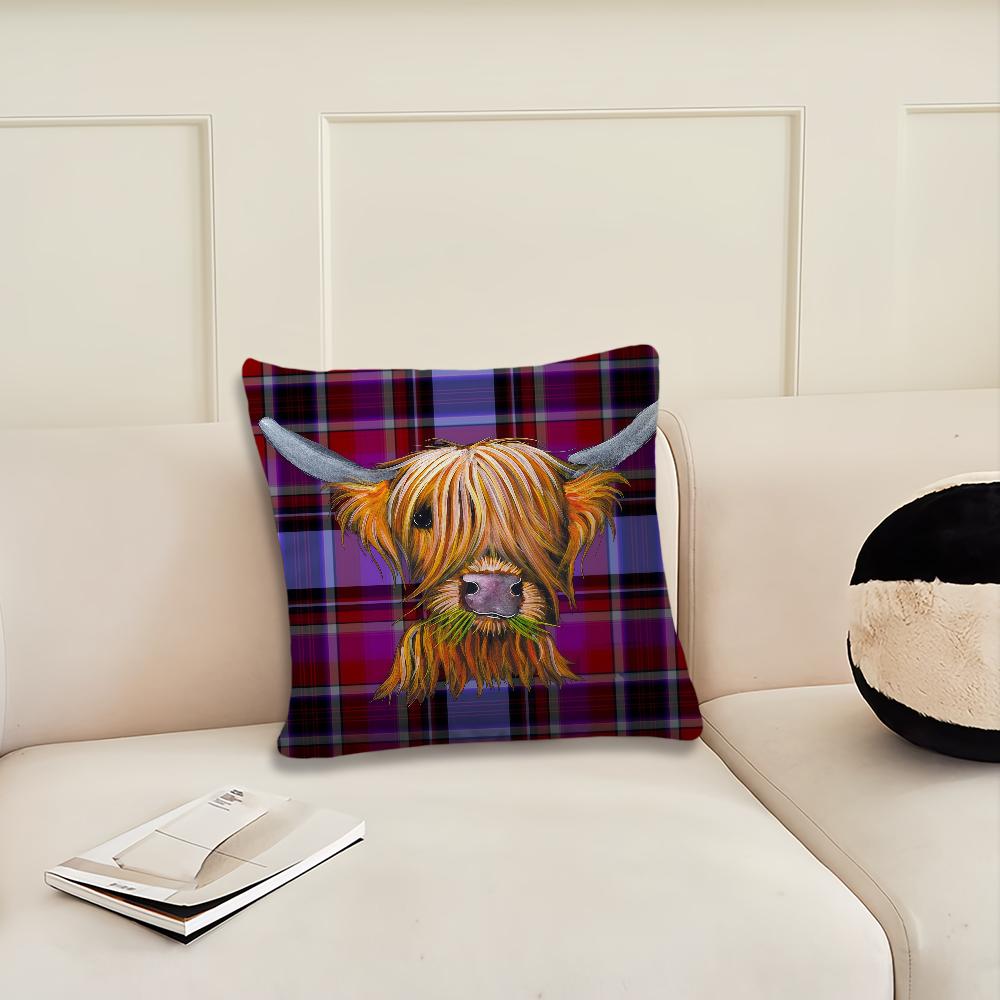 Funny Highland Cow cushion cover Pillow Cover Decoration Room Home Sofa living Office Car Nordic Simplicity